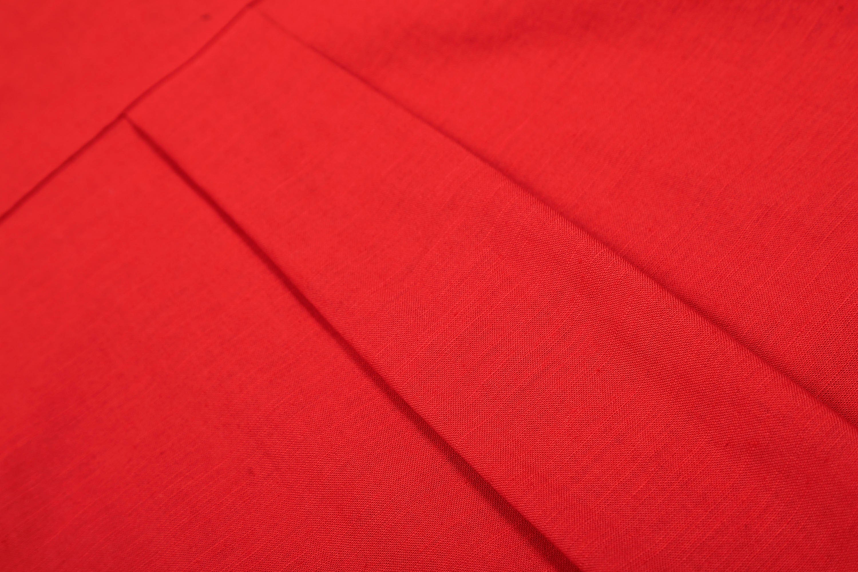 Red Embroidered Logo Button-Up Shirt