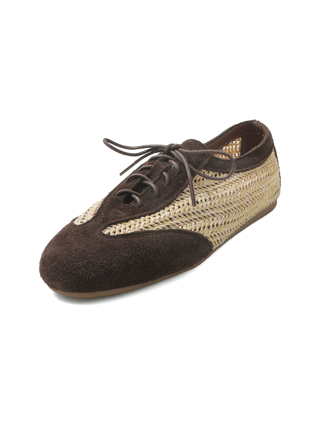 Woven Leather German Trainer Sneakers - View 7