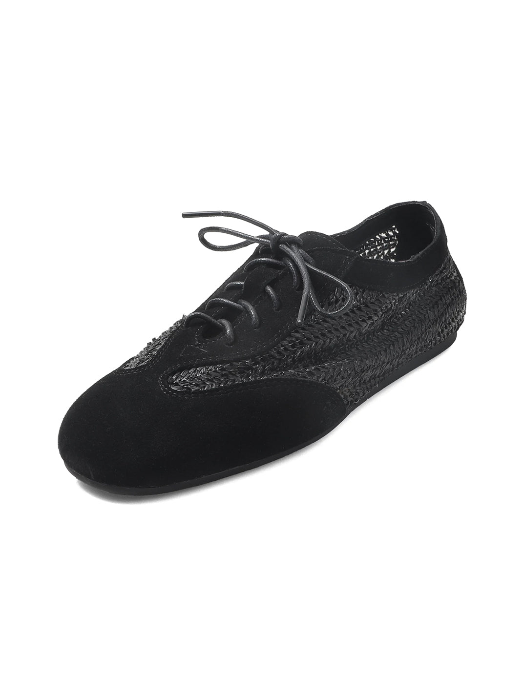 Woven Leather German Trainer Sneakers - View 8