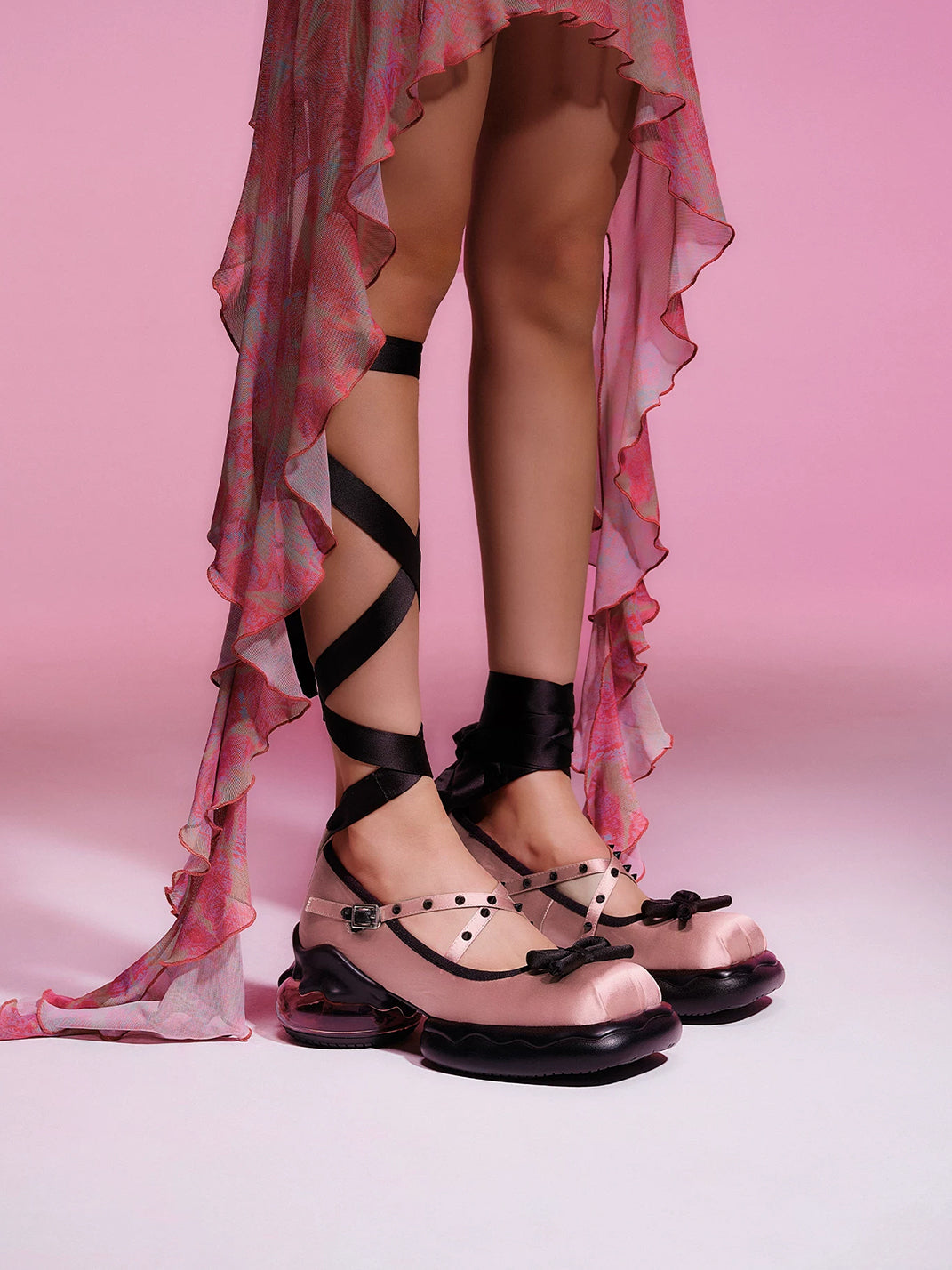 Bow-Strap Platform Mary Jane Shoes - View 2