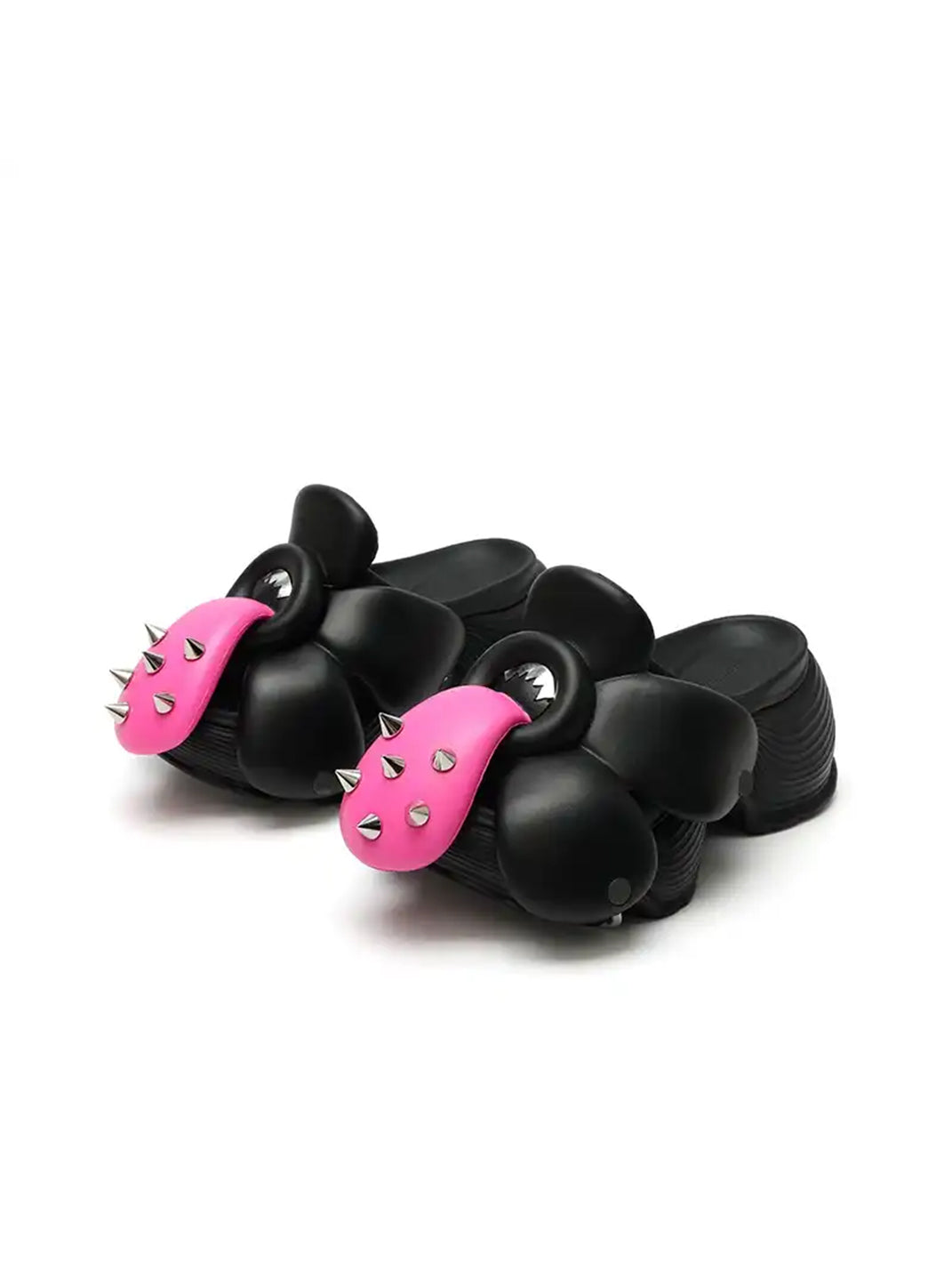 Sculpted Bloom Platform Slip-On Shoes - View 8