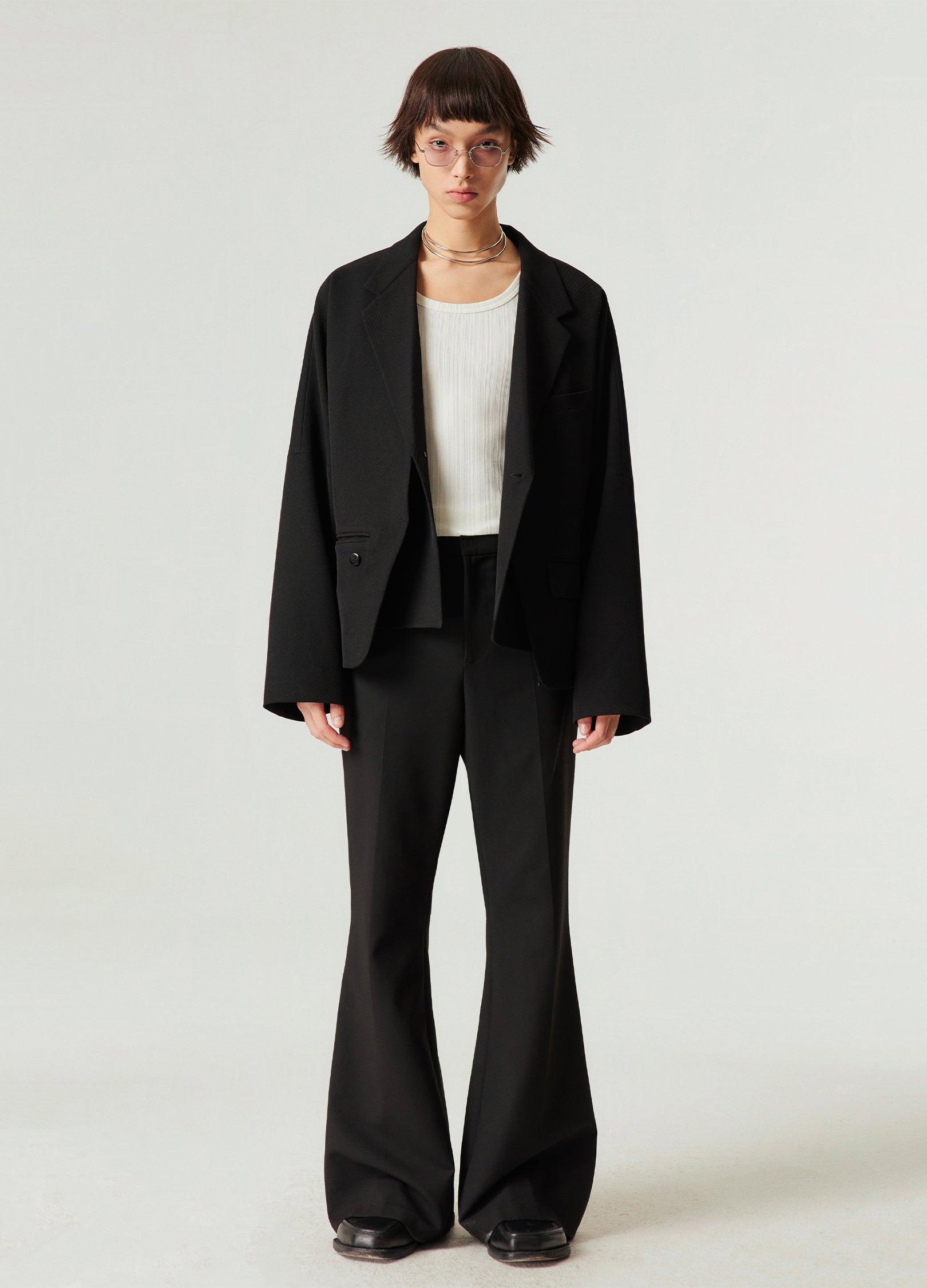 Flared Darted Trousers - chiclara