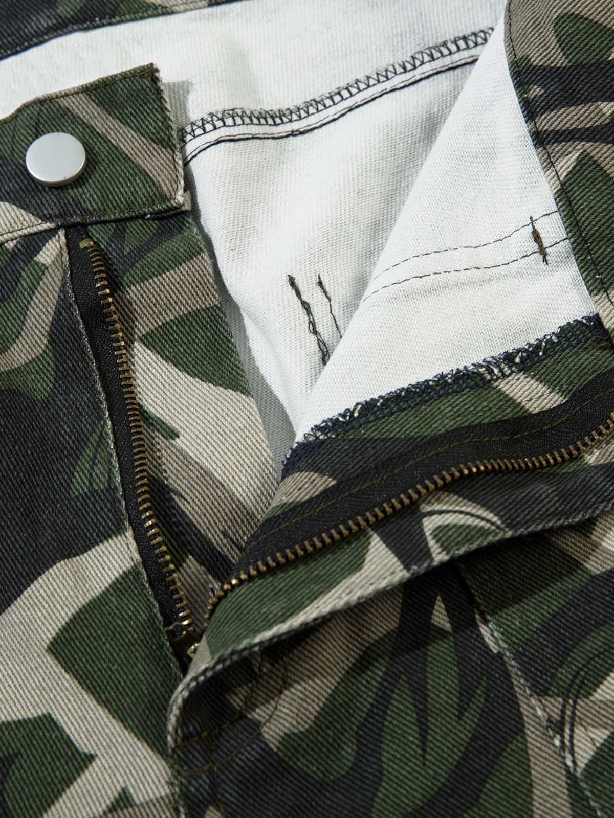 Camo Layered Hoodie Track Set