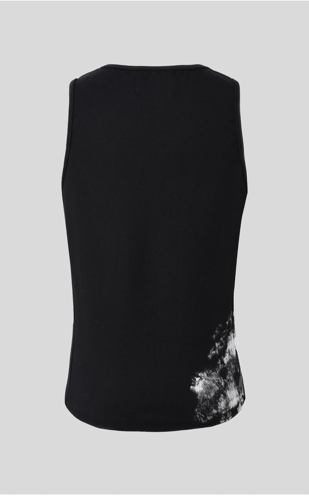 Silver Cross Print Fitted Cotton Tank product view 4