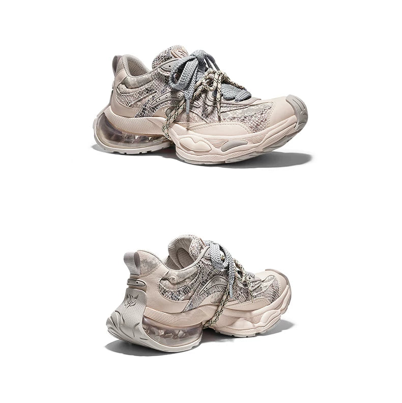 Distressed Mesh Air-Cushion Chunky Sneakers product view 1