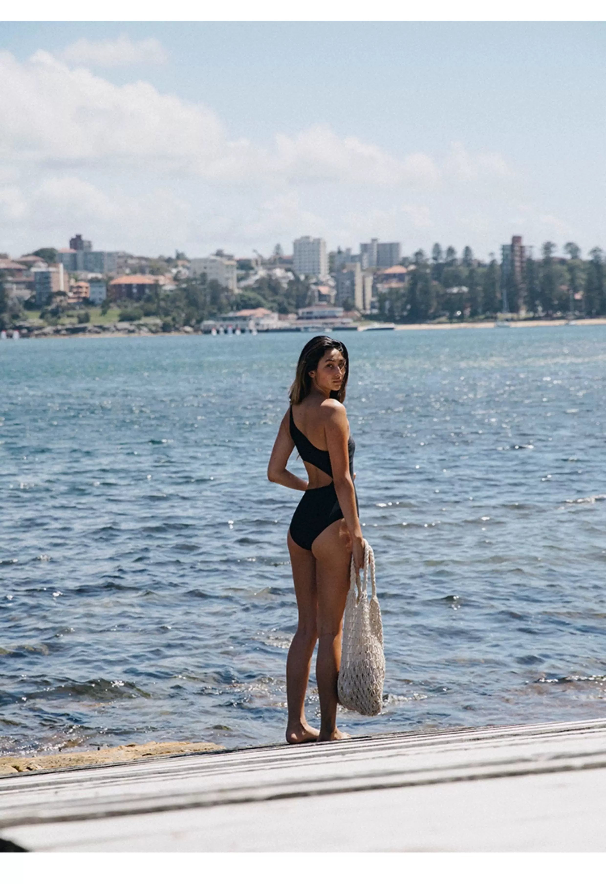 Asymmetric Cutout One-Piece Swimsuit product view 2