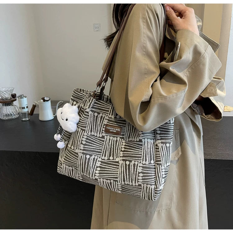 Woven Pattern Work Tote product view 1