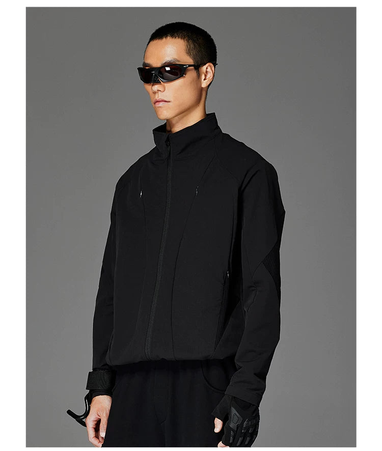 Stand-Collar Softshell Zip Jacket product view 3