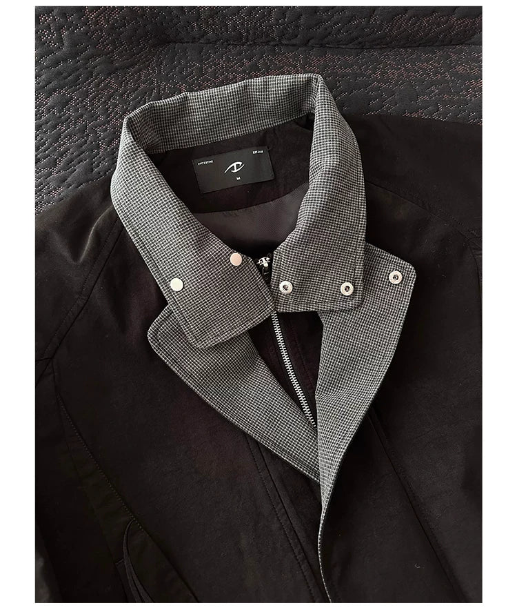 Embroidered Houndstooth Layered-Collar Jacket product view 5