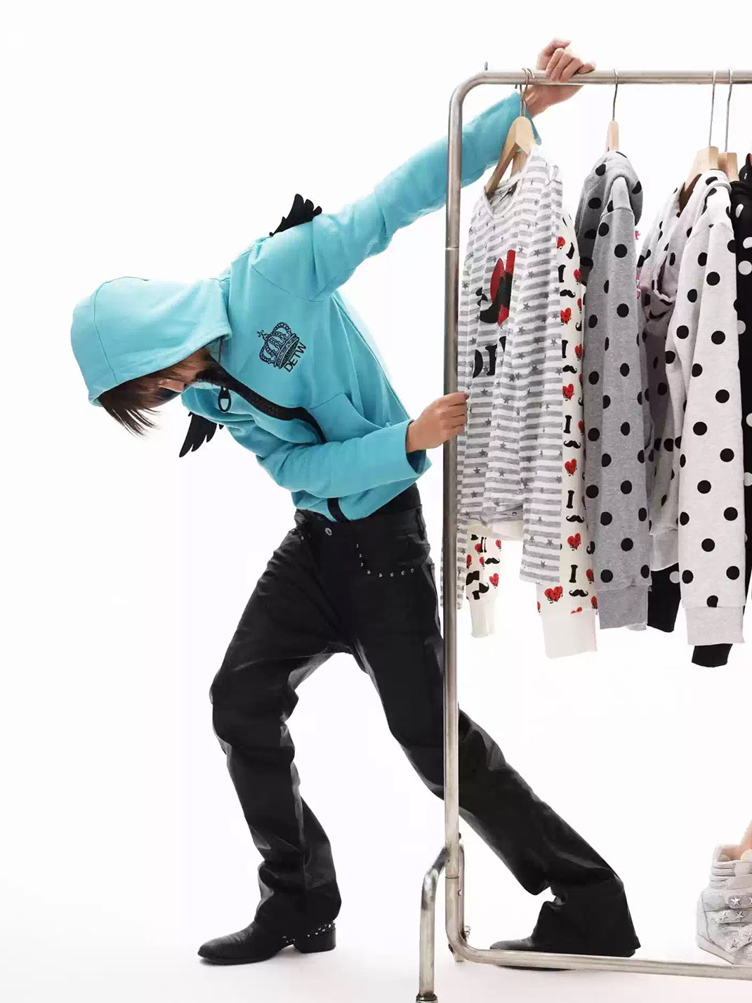 3D Wing-Applique Zip Hoodie - View 9