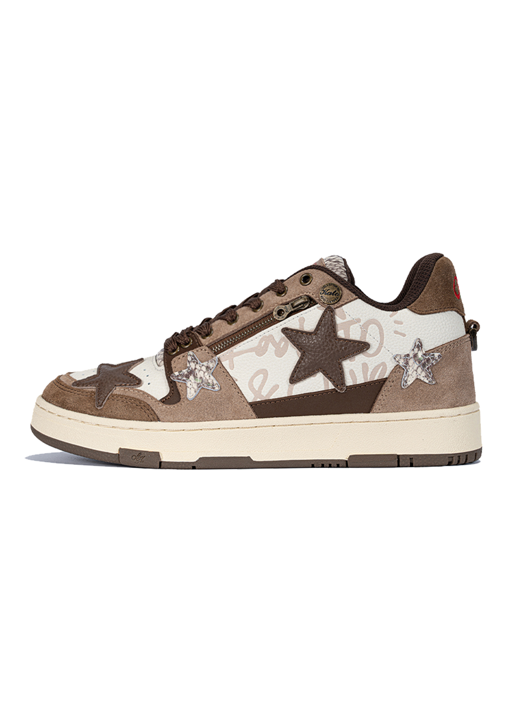 Distressed Denim Star Low-Top Sneakers - View 12