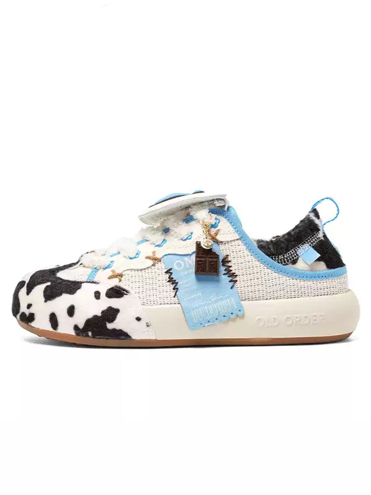 Cow Pattern Chunky Sneakers