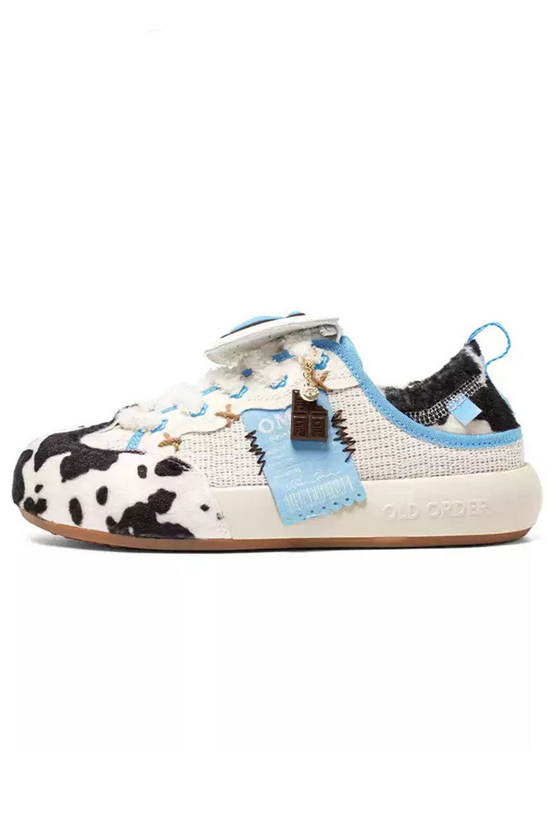 Cow Pattern Chunky Sneakers