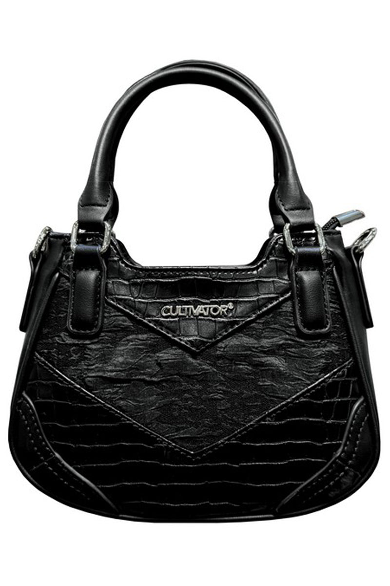 Croc Mini Chevron Satchel Bag