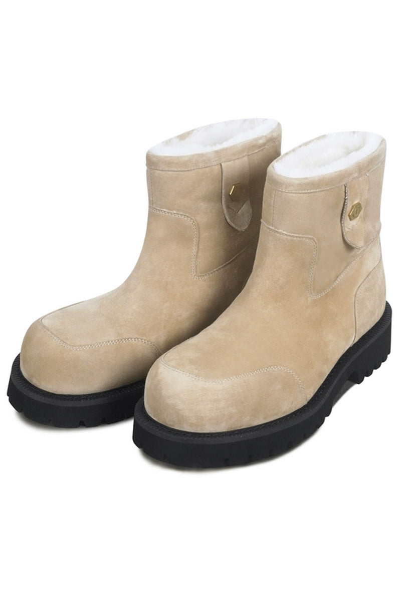 Fleece-Lined Suede Work Boots