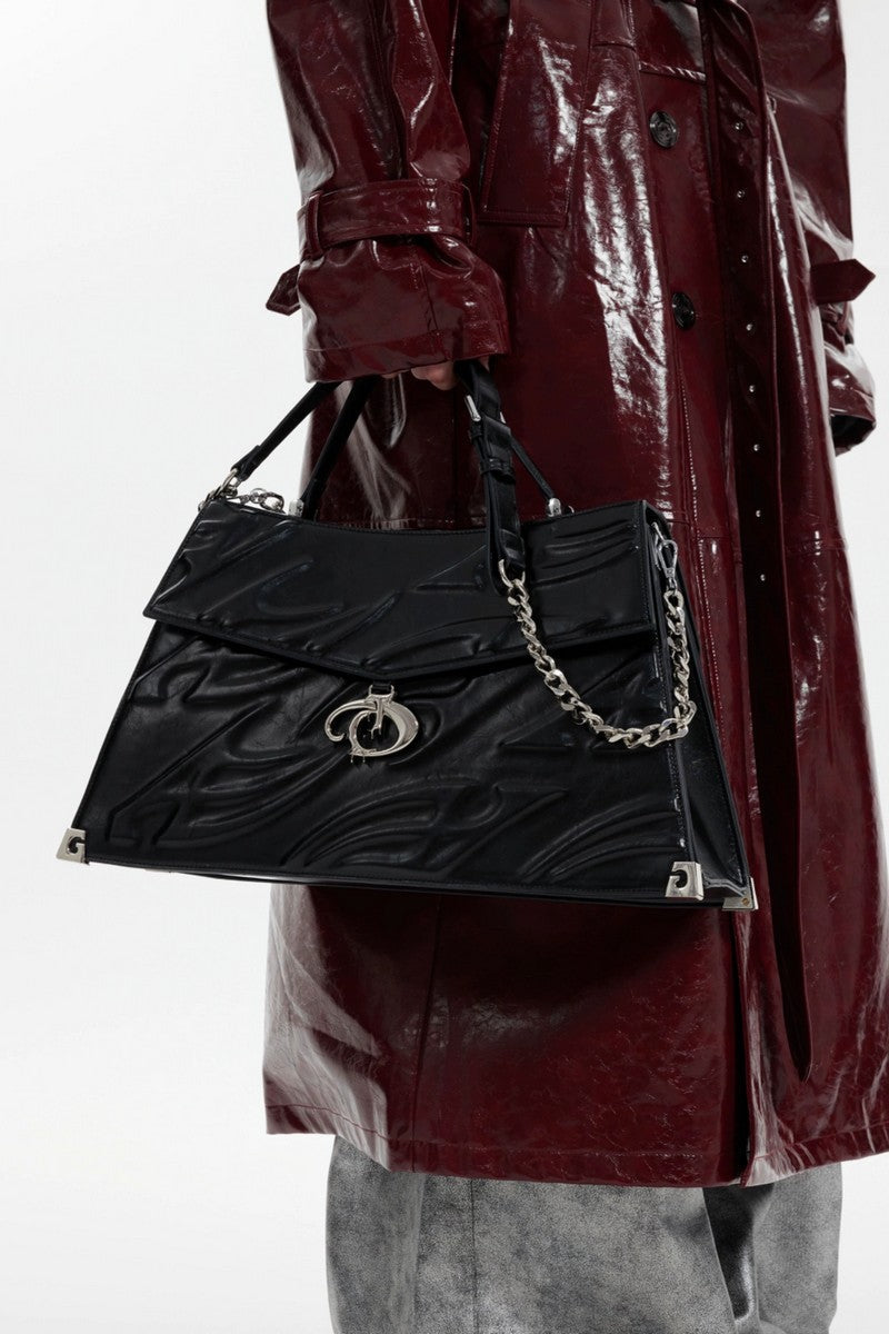 Patent Chain Shoulder Bag