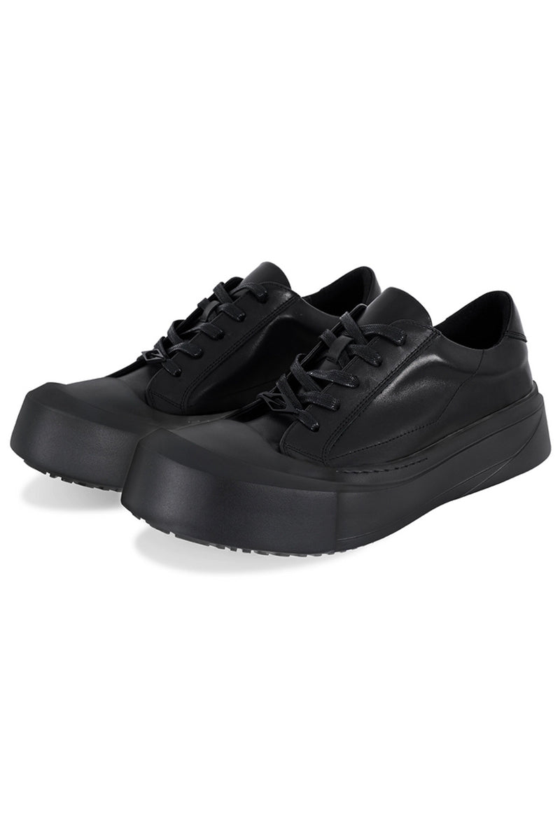 Leather Toe Cap Platform Sneakers