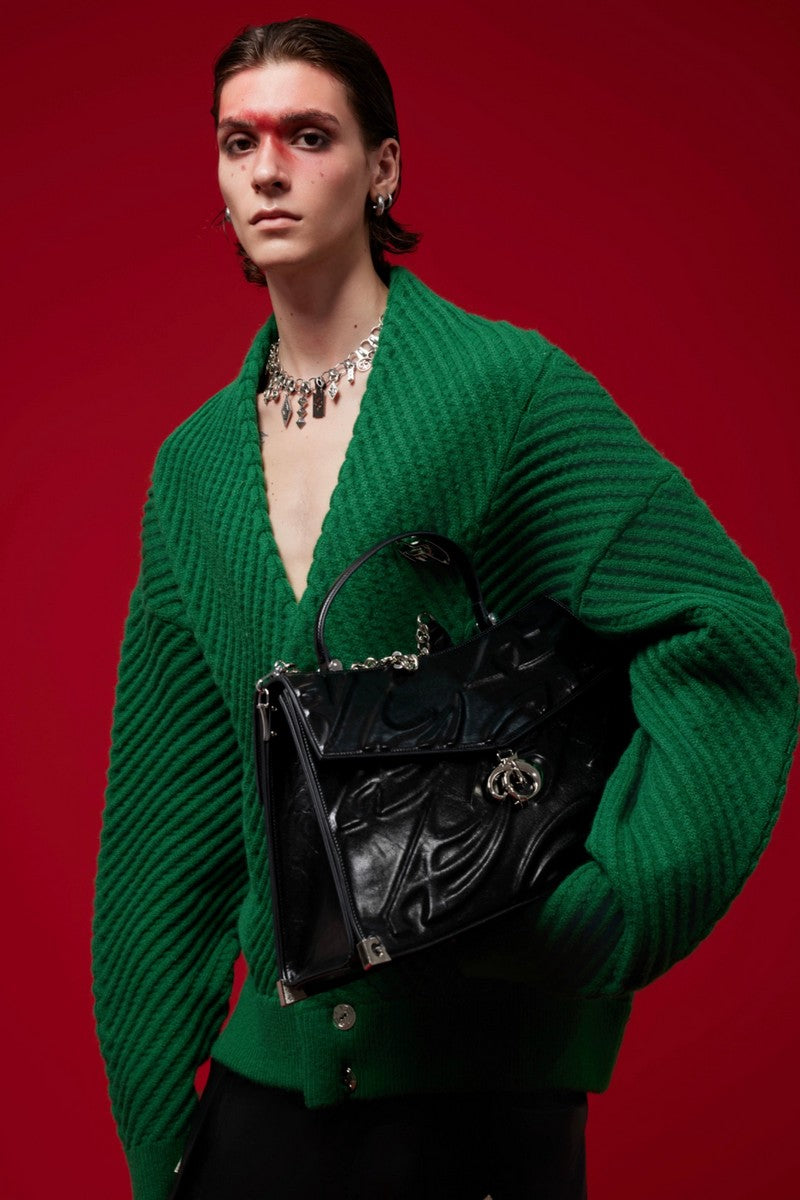 Patent Chain Shoulder Bag