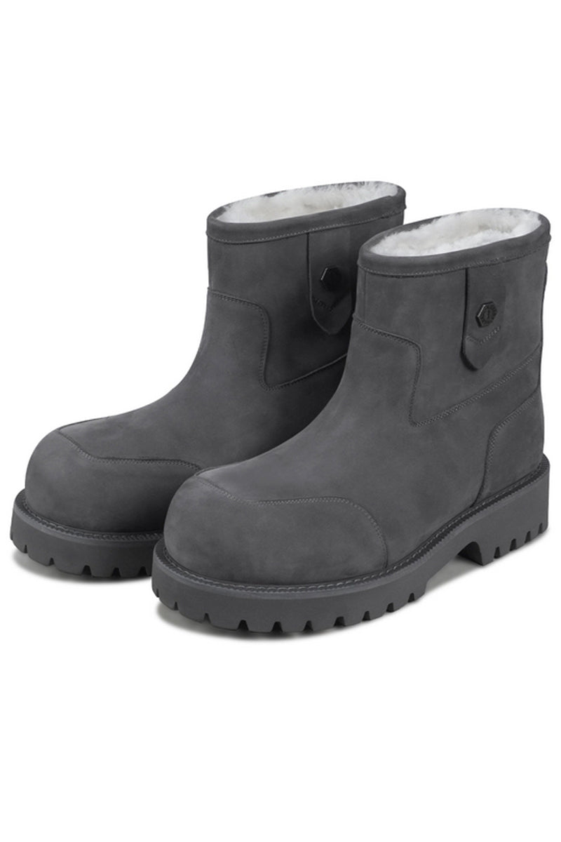 Fleece-Lined Suede Work Boots