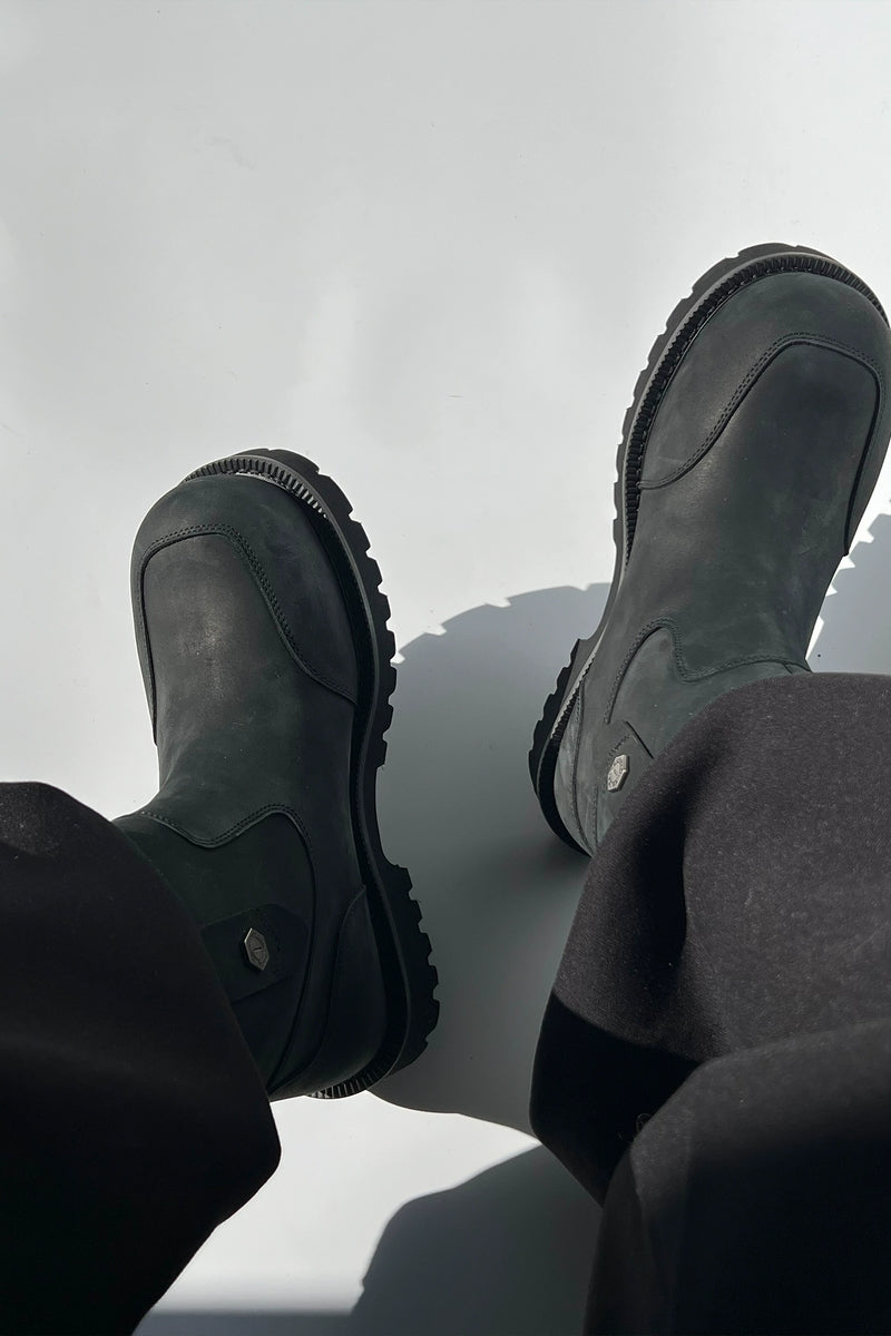 Fleece-Lined Suede Work Boots