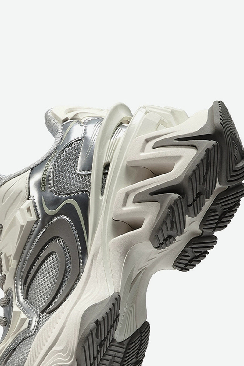 Pioneer Metallic Chunky Platform Sneakers