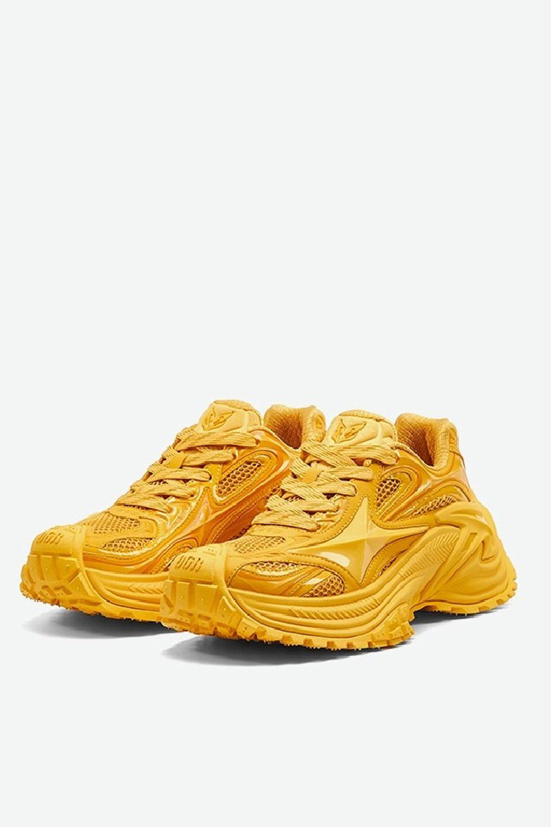 Monochrome Yellow Chunky Platform Sneakers