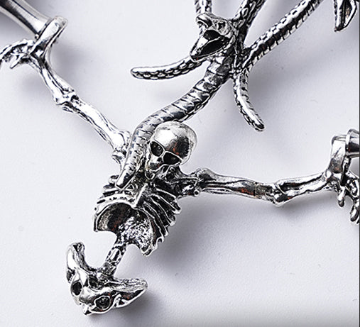 Skull Spike Choker Necklace