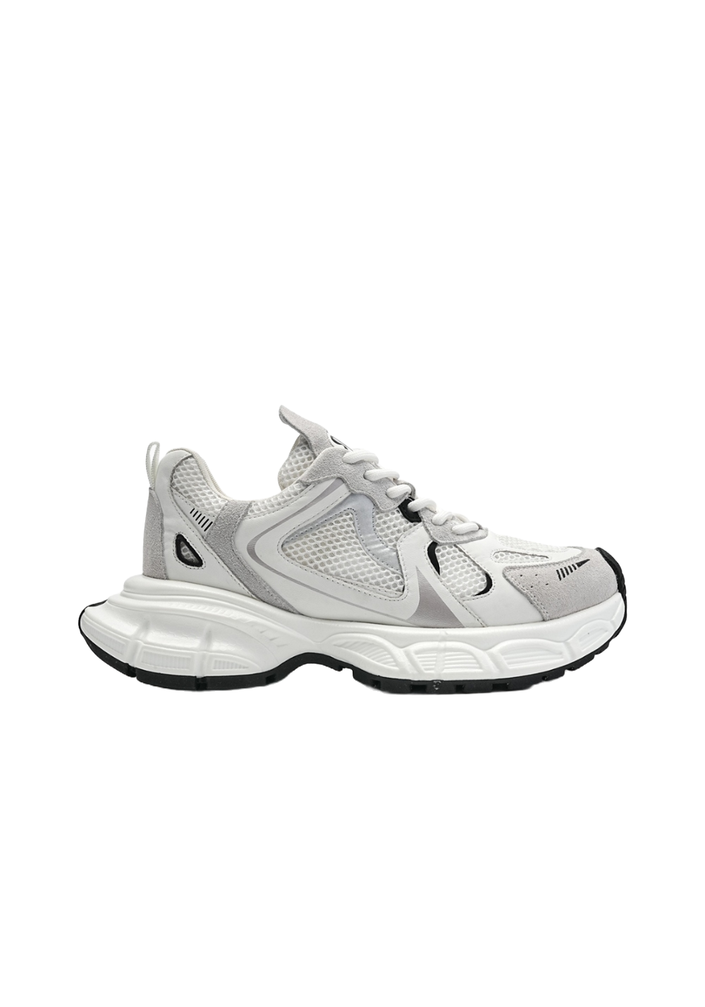 Metallic Mesh Sculpted-Sole Runner Sneakers - View 9