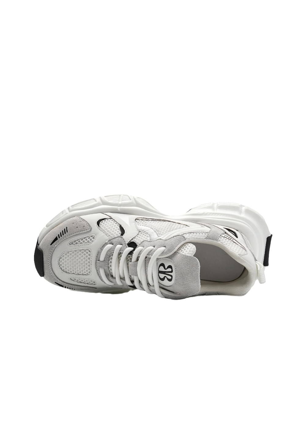 Metallic Mesh Sculpted-Sole Runner Sneakers - View 10