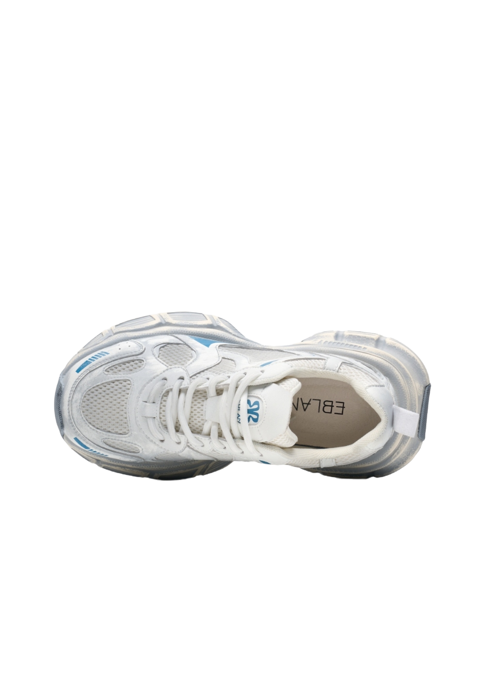 Metallic Mesh Sculpted-Sole Runner Sneakers - View 16