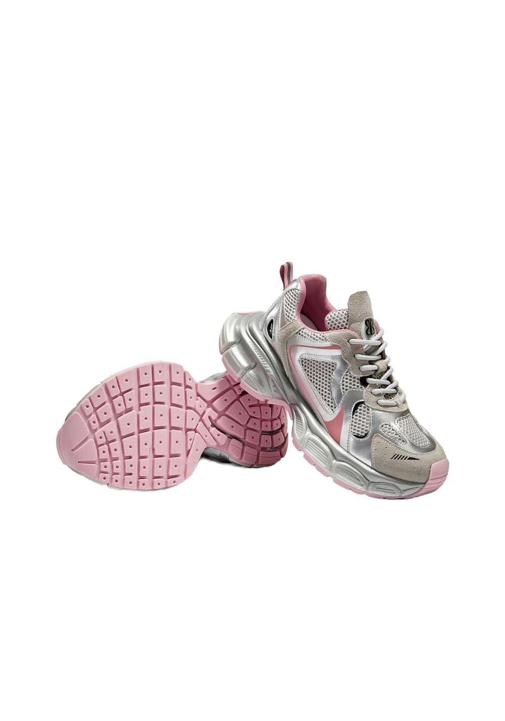 Metallic Mesh Sculpted-Sole Runner Sneakers - View 23