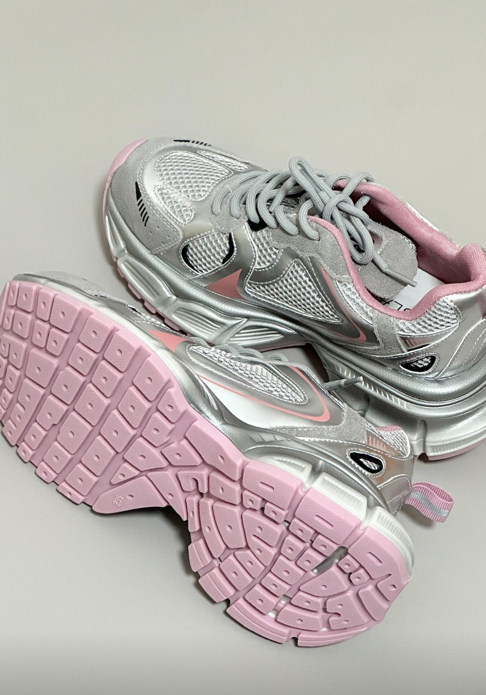 Metallic Mesh Sculpted-Sole Runner Sneakers - View 26