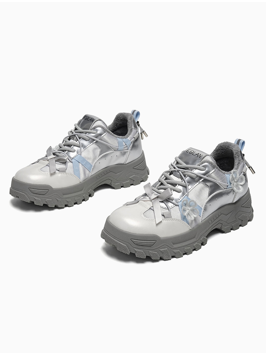 Sakura-Plush Chunky Trail Sneakers - View 2