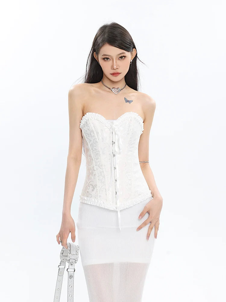 White Lace Corset