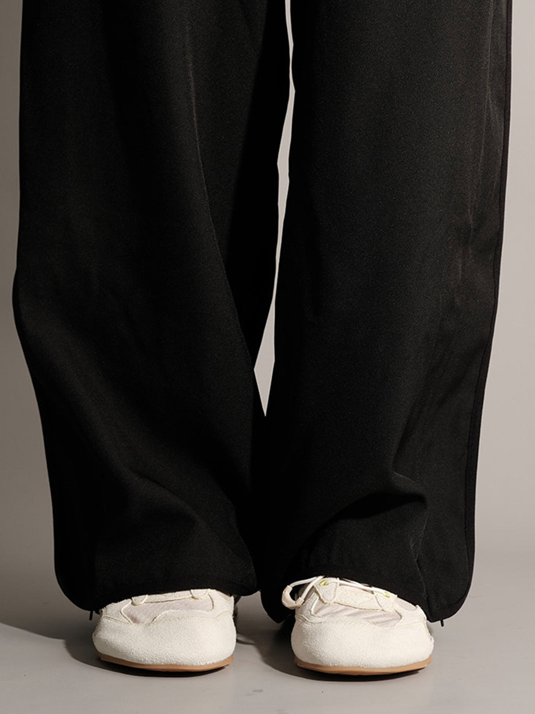 Paneled Nubuck Low-Profile Trainers - View 8
