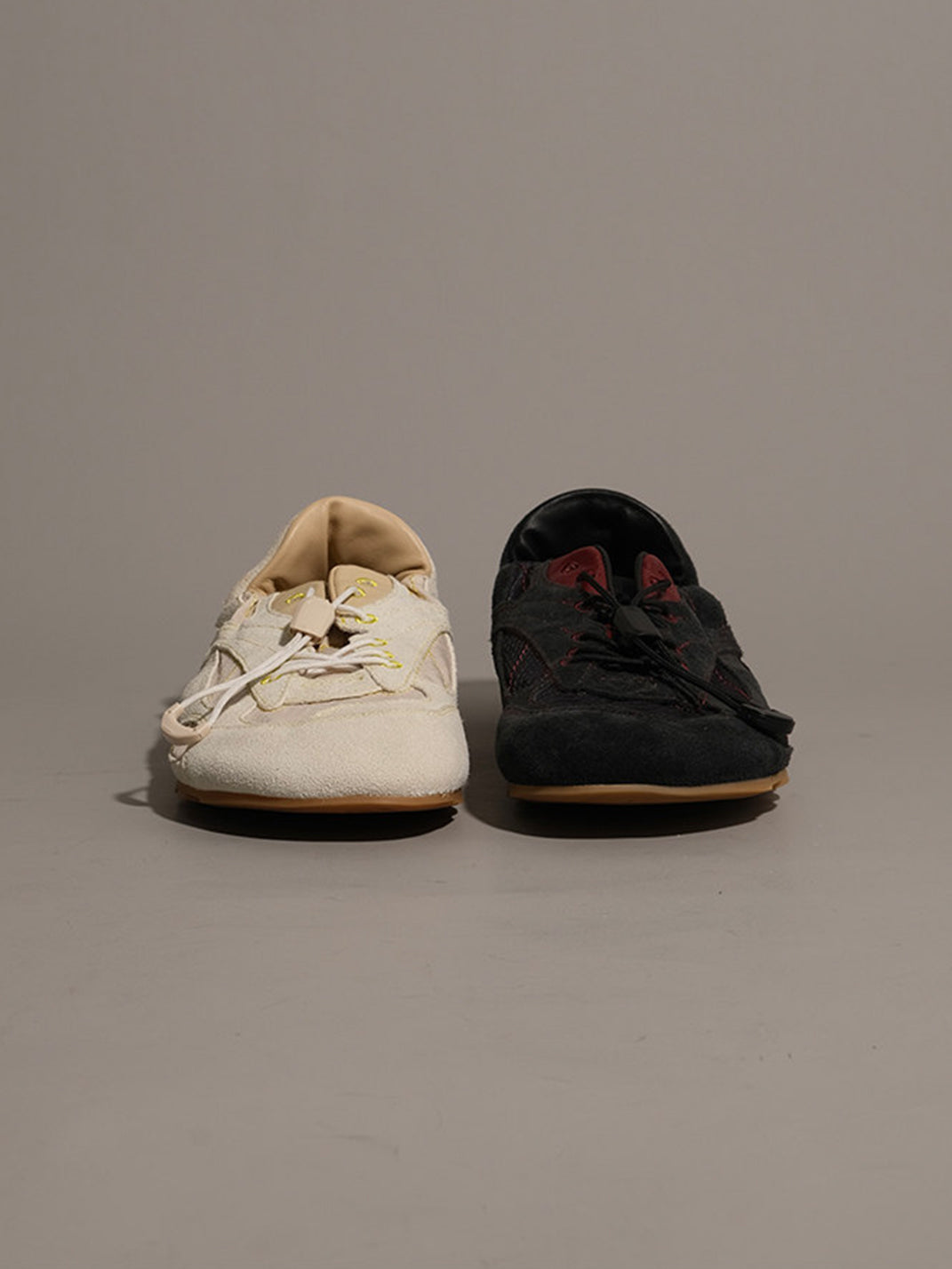 Paneled Nubuck Low-Profile Trainers - View 18