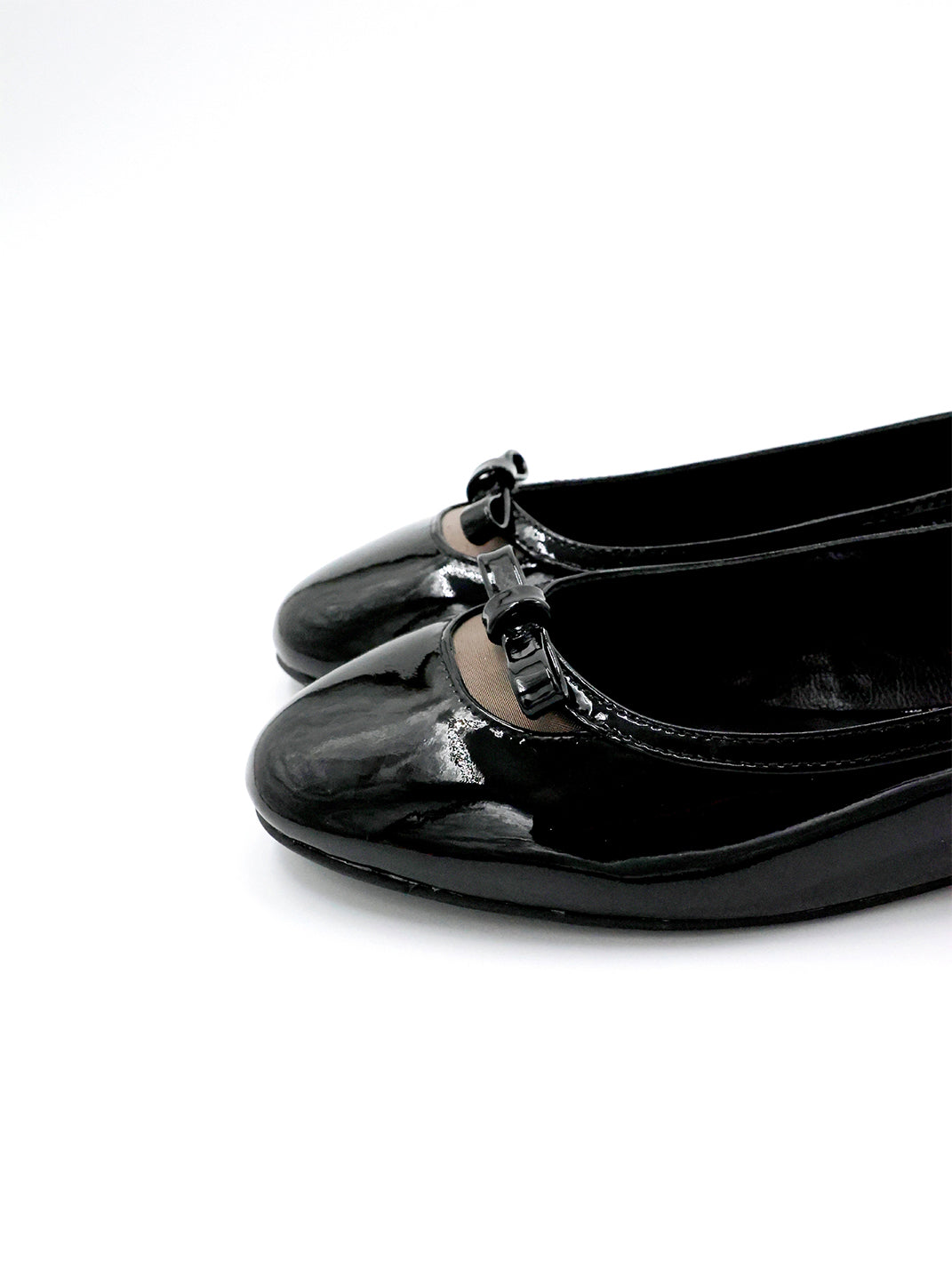 Heart-Back Patent Ballet Flats - View 3
