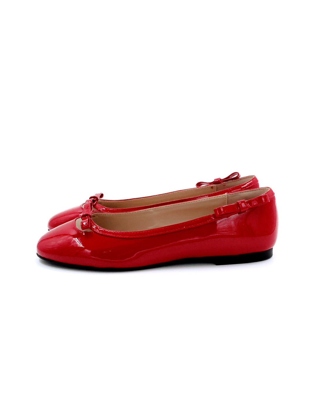 Heart-Back Patent Ballet Flats - View 5
