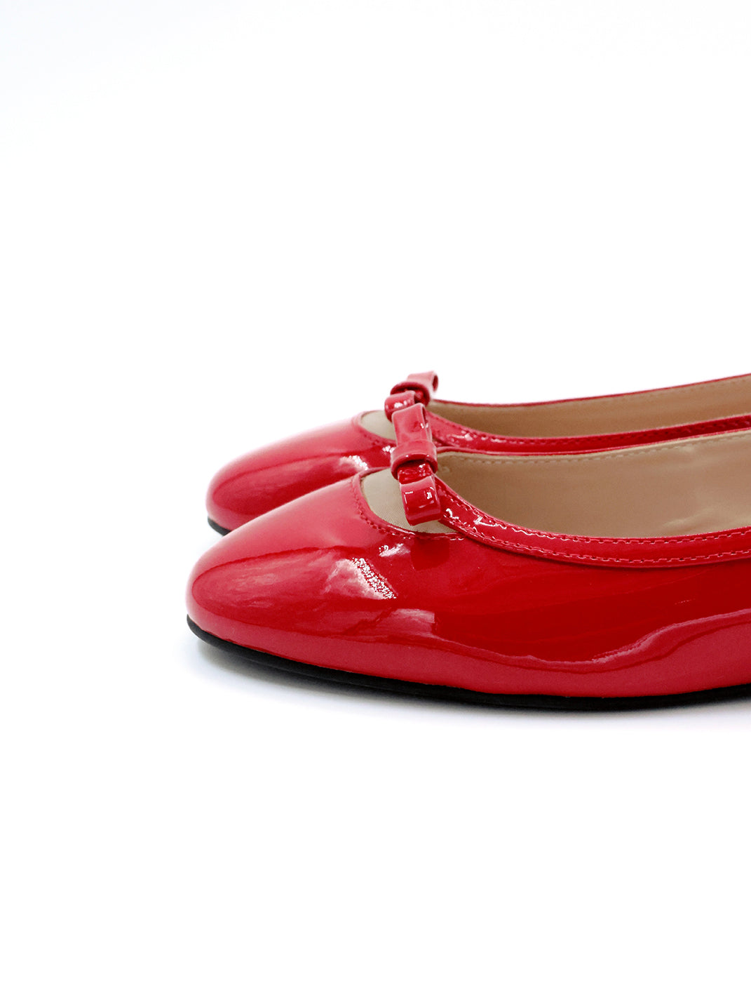 Heart-Back Patent Ballet Flats - View 7