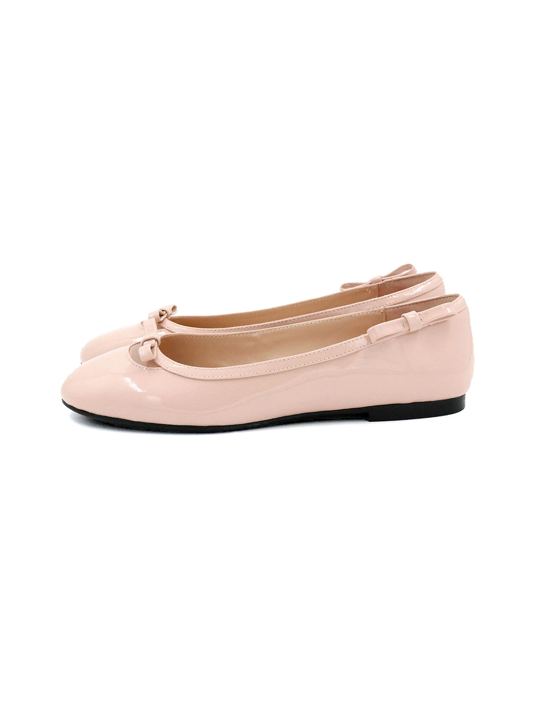 Heart-Back Patent Ballet Flats - View 8