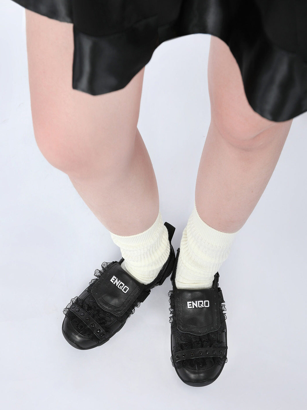 Lace-Panel Rivet Sport Sandals - View 2