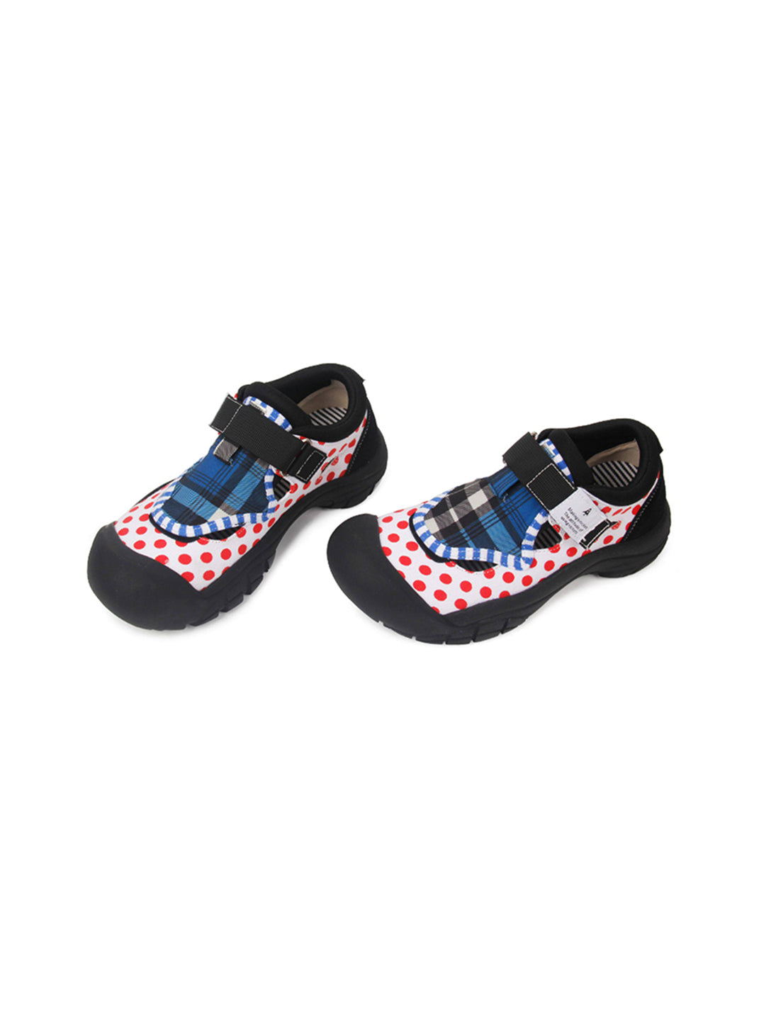 Mixed-Print Strap Trail Mary Janes - View 16