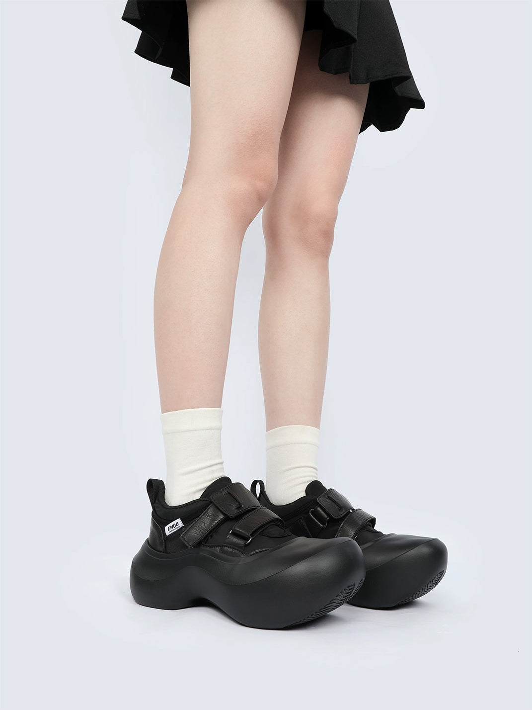 Triple-Strap Sculpted Platform Shoes - View 5