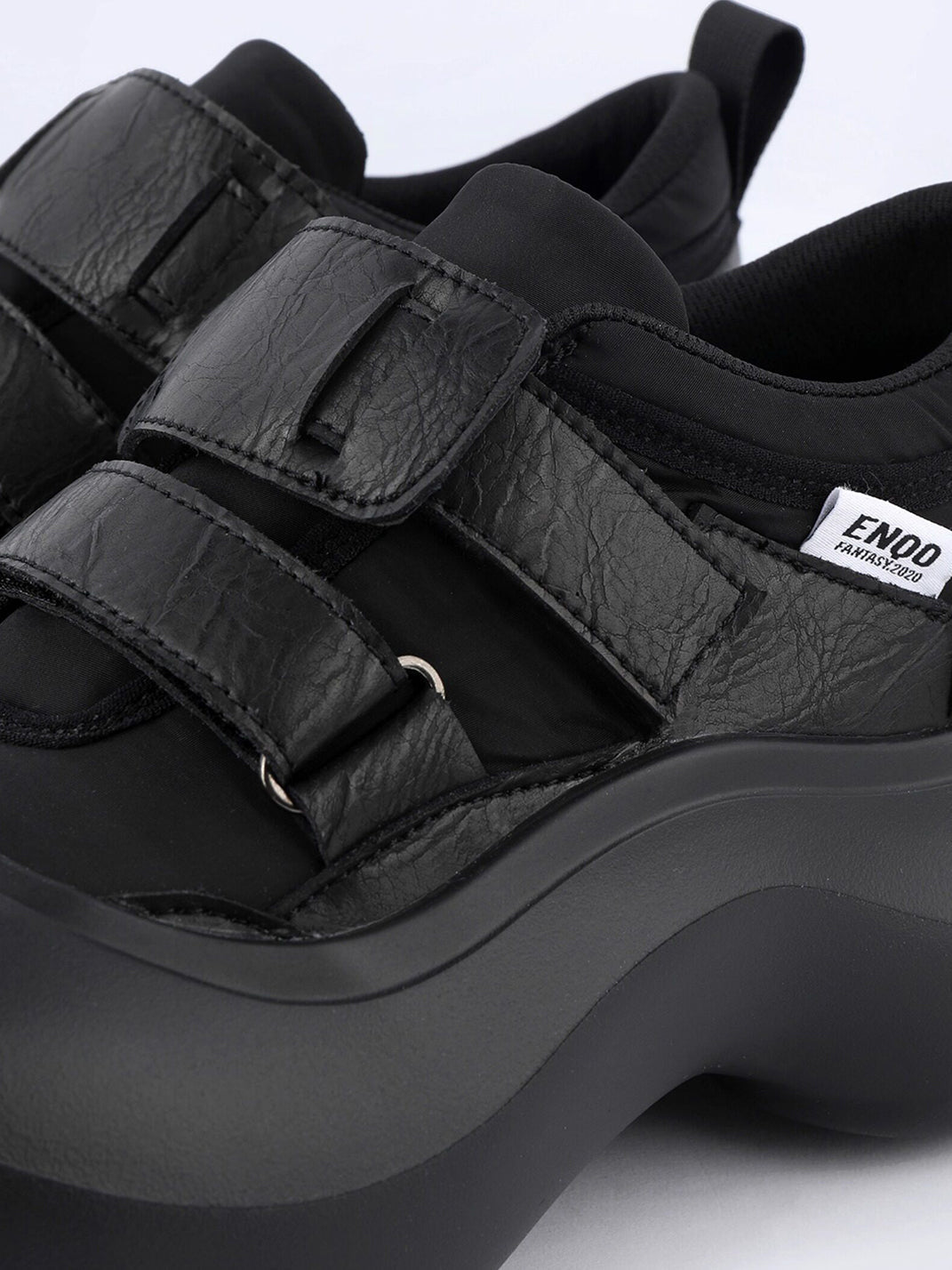 Triple-Strap Sculpted Platform Shoes - View 9