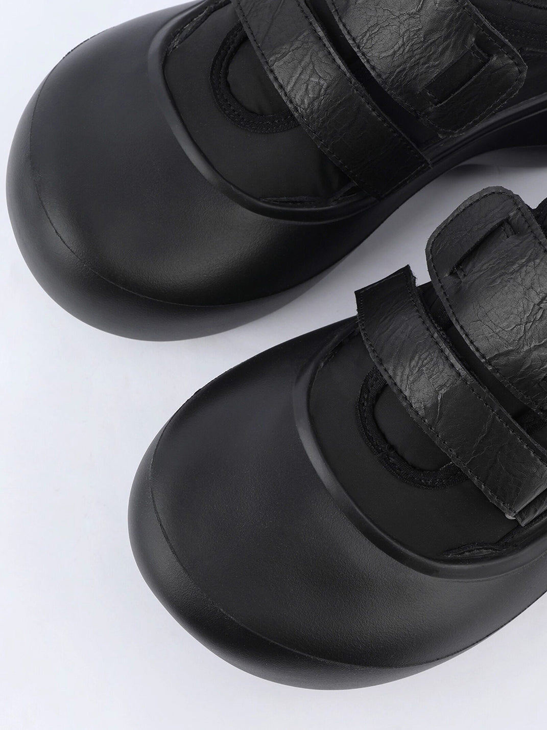 Triple-Strap Sculpted Platform Shoes - View 10