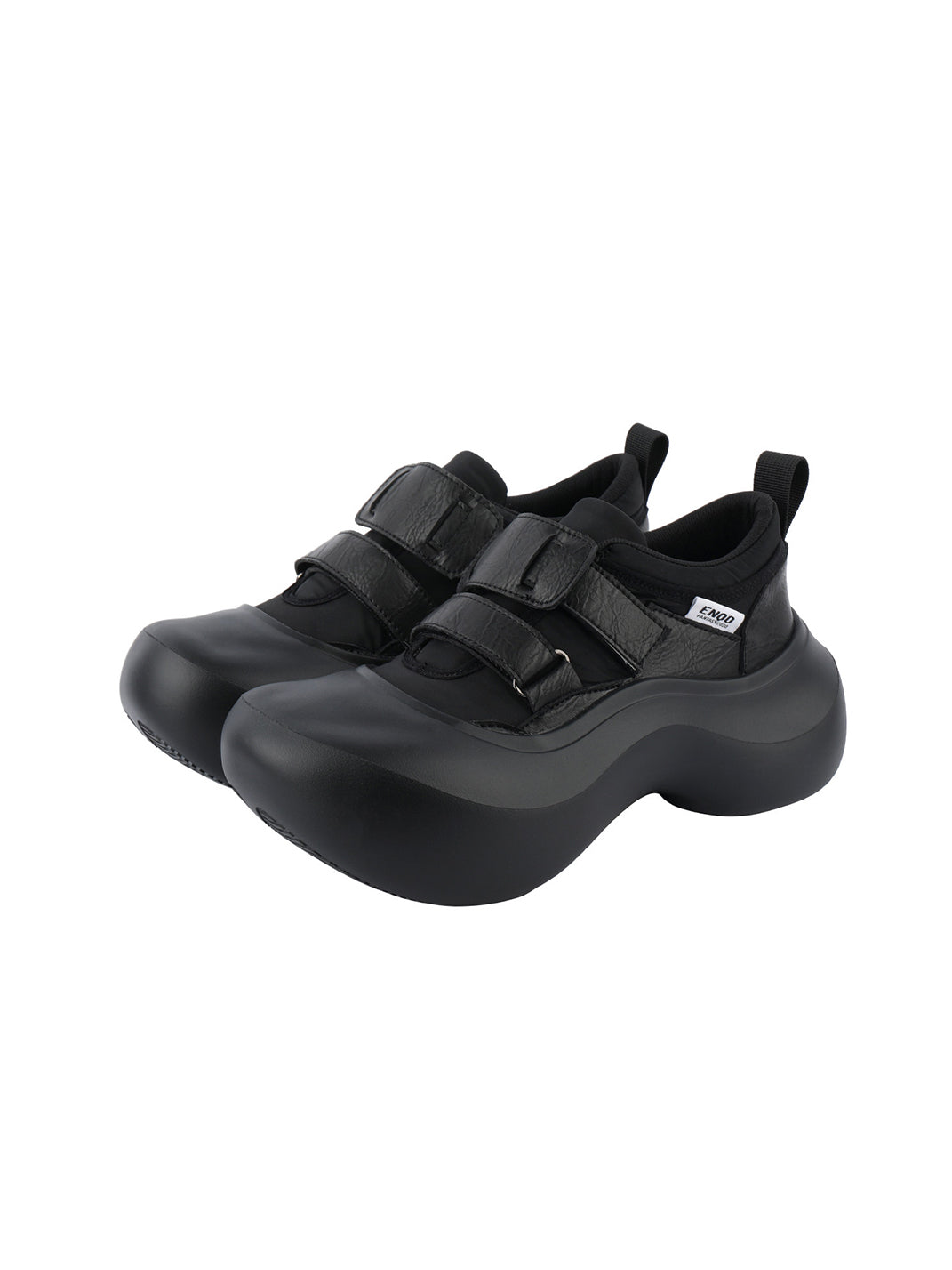 Triple-Strap Sculpted Platform Shoes - View 12