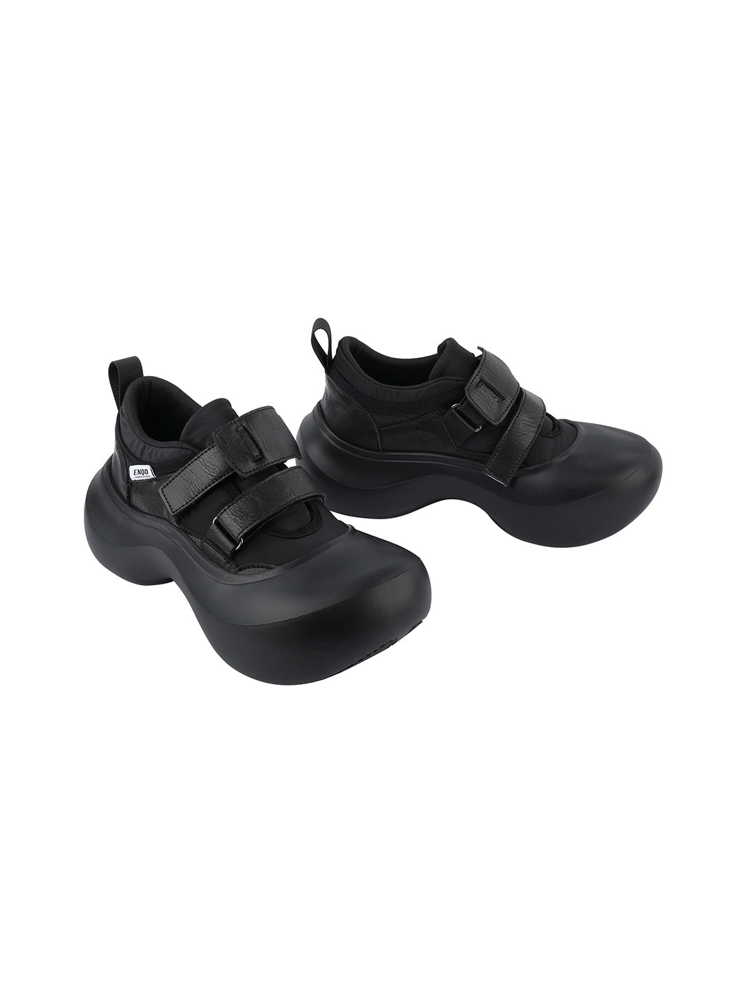 Triple-Strap Sculpted Platform Shoes - View 16