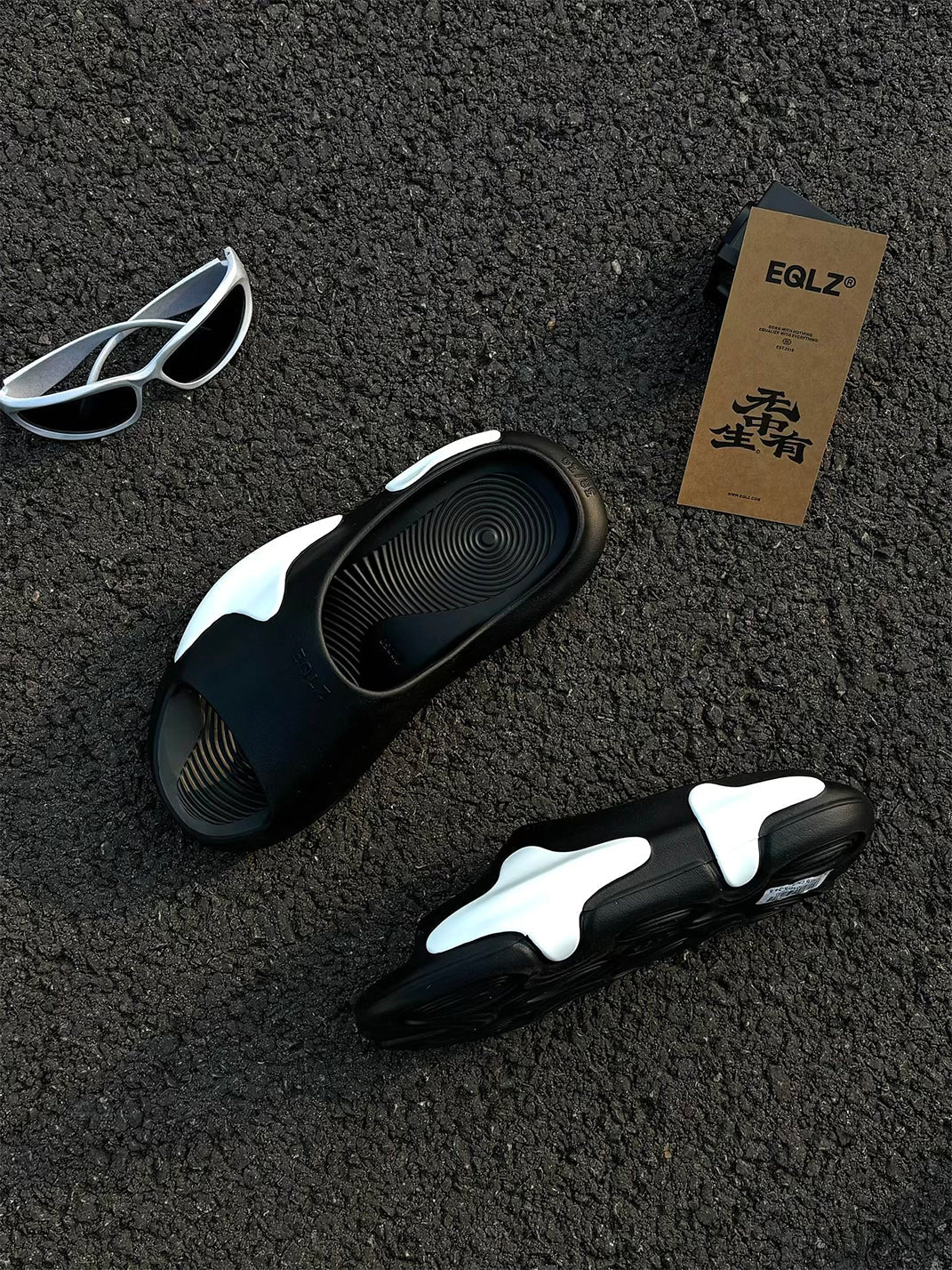 Sculpted Cloud Colorblock Slide Sandals - View 4
