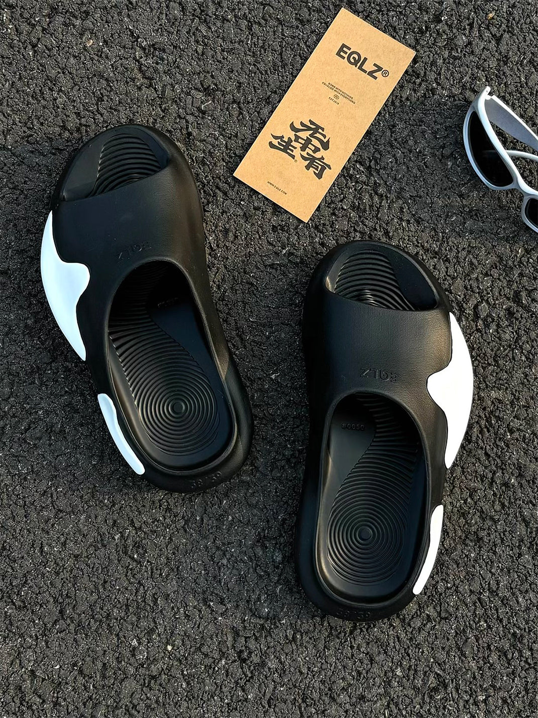 Sculpted Cloud Colorblock Slide Sandals - View 5