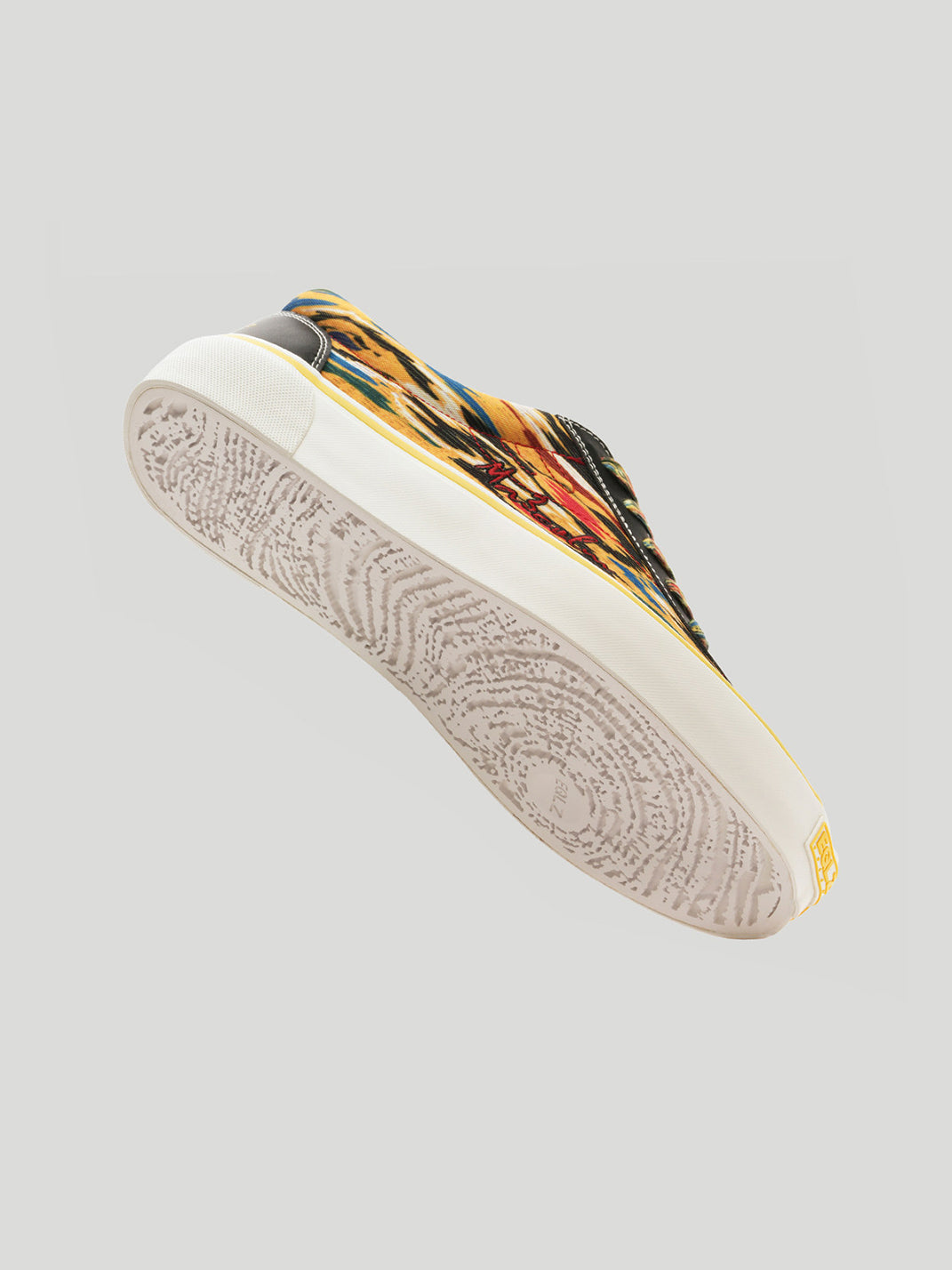 Adras Abstract-Print Canvas Skate Shoes - View 13